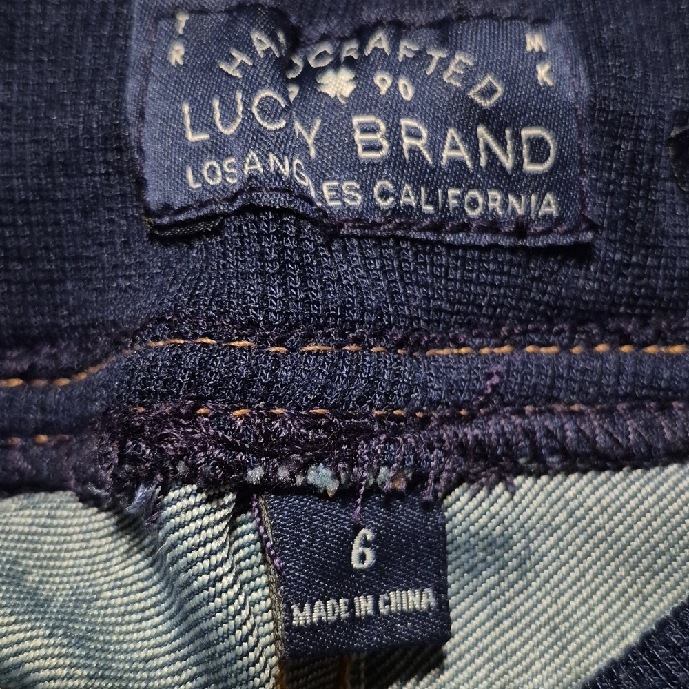 Lucky Brand boys size 6 Billy straight leg, soft waist pull on jeans VGUC - Picture 5 of 7